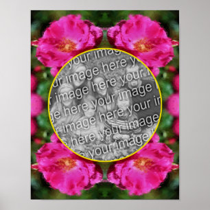 Poster Rose Art Cadre Fleur Créer Votre Photo