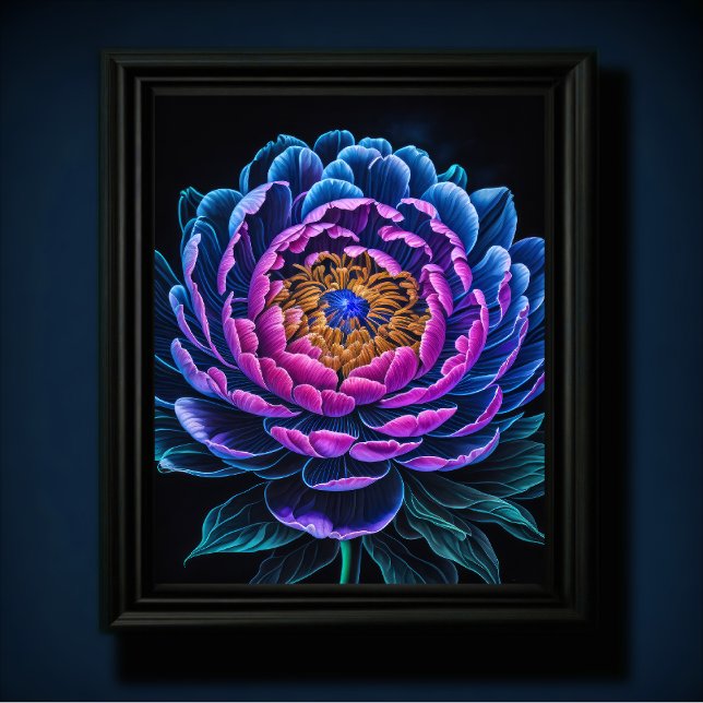 Poster Rose bleu (Créateur téléchargé)