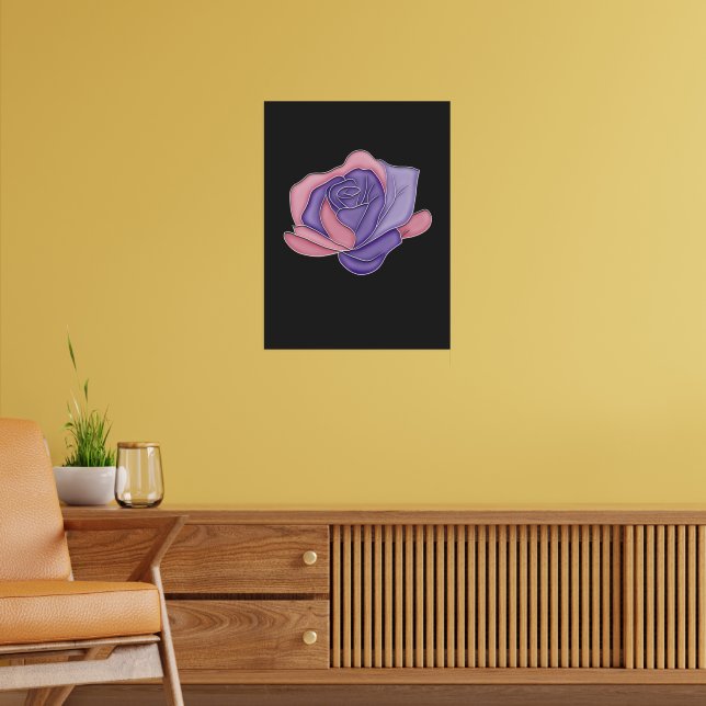 Poster Rose Blush et Bloom (Salon 2)