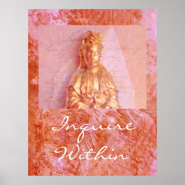 Poster Rose-Bronze Kwan Yin (Devant)