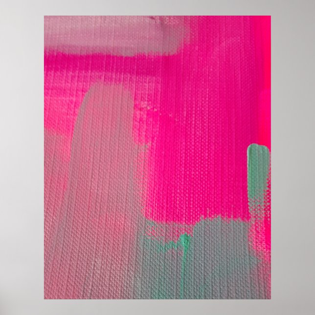 Poster Rose chaud Abstrait (Devant)