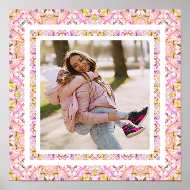 Poster Rose clair (Devant)