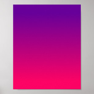 Poster Rose Clair Féminin et Dégradé Violet