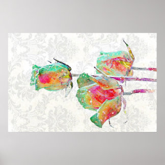 Poster Rose cosmique