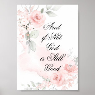 Poster rose de couleur d'aquarelle bleu rose vif personna
