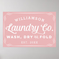 Rose Dusty Personnalisé Laver Laver Plier Sec