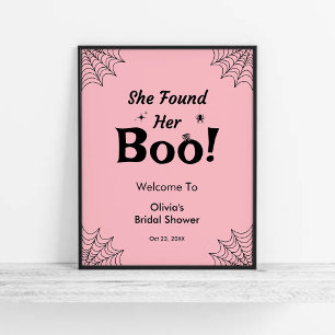 Poster Rose Elle A Trouvé Sa Fête des mariées Boo Hallowe
