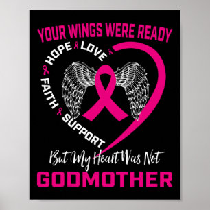 Poster Rose En Mémoire De Ma Godmère Cancer Du Sein Consc