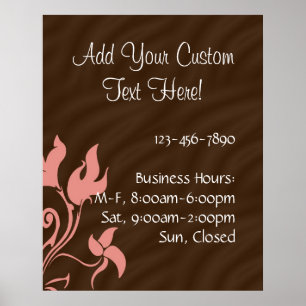 Poster Rose et Brown