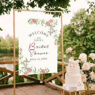Poster Rose Fleur Sauvage Rose Printanière Mariage