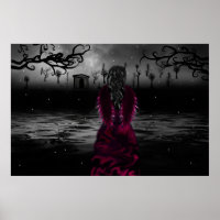 Poster rose foncé