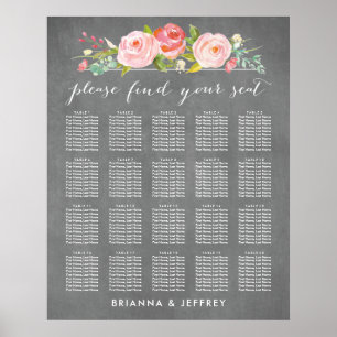Poster Rose Jardin Floral Mariage Sein Graphique