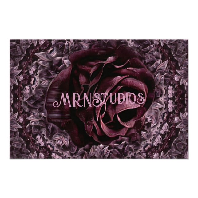 Poster Rose Mandala (Devant)