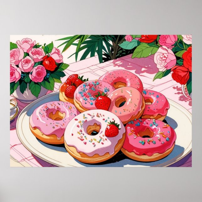 Poster rose mignon (Devant)