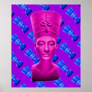 Poster rose Nefertiti