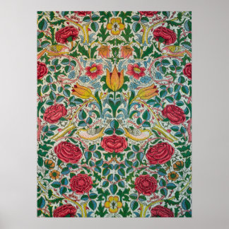 Poster Rose par William Morris
