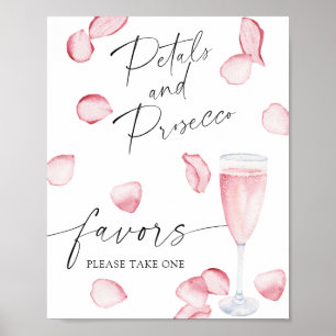 Poster Rose prosecco - cadeaux de mariage, prenez-en un