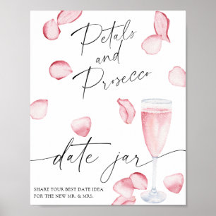 Poster Rose Prosecco - idées de la nuit du jour. Nuptiale