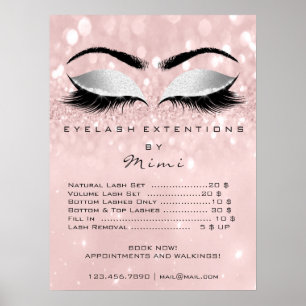 Poster Rose Rose Grey Peau Maquillage Yeux Prix