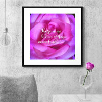 Rose rose violet photo Croire en citation magique