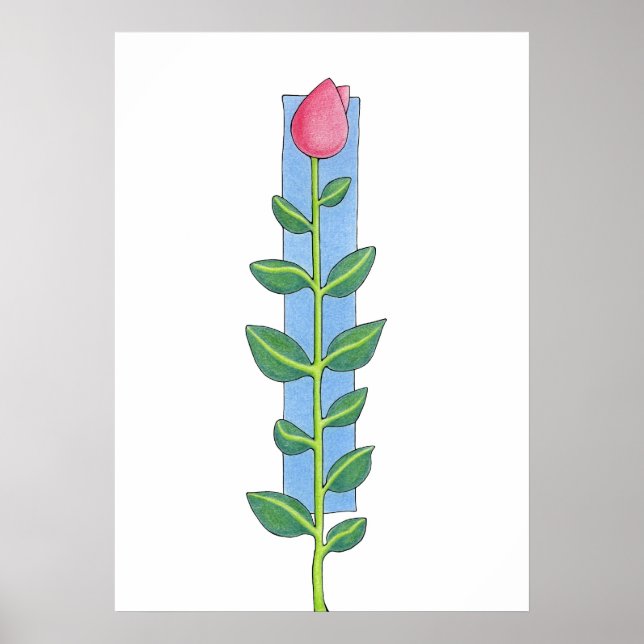 Poster Rose Stem (Devant)