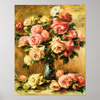 Poster Roses dans le Vase Renoir Art