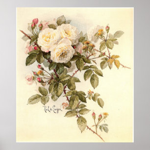 Poster Roses de Guinevere de Paul De Longpré