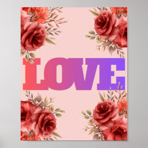 Poster Roses de l'Amour