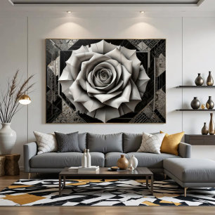 Poster Roses de Lumière Brisée