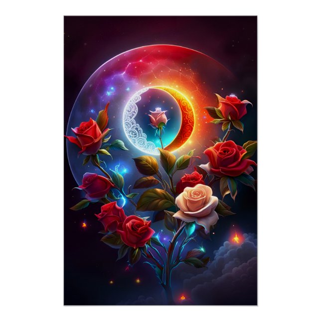 Poster Roses de lune (Devant)
