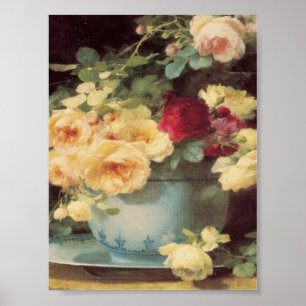 Poster Roses en Porcelain Bowl Emilie Vouga Fête des Mère