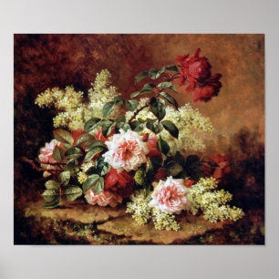 Poster Roses et acajou par Paul de Longpre Fine Art Pri