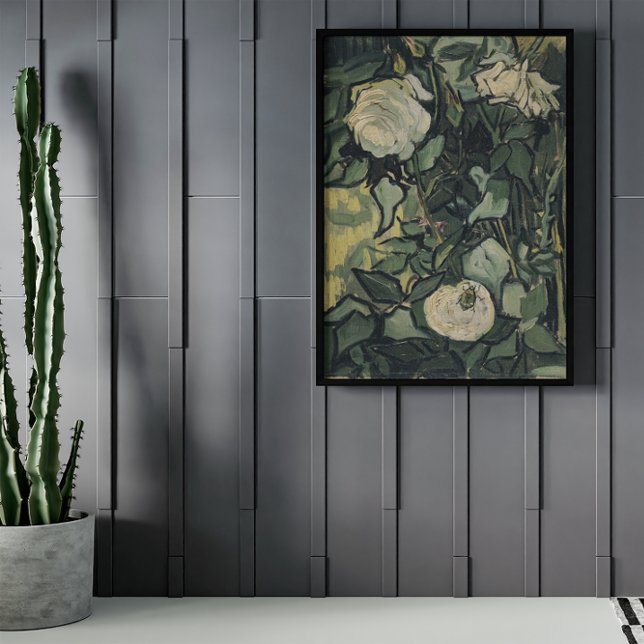 Poster Roses et coléoptères par Vincent van Gogh, Art Vin (Créateur téléchargé)