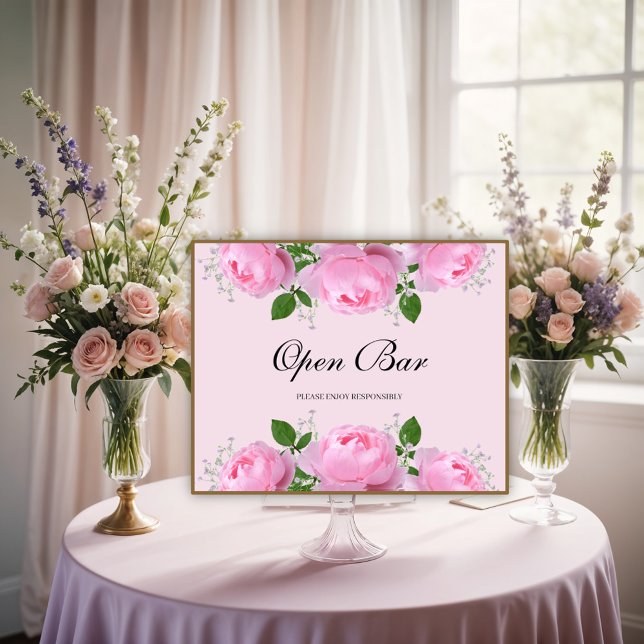 Poster Roses roses parfumées, barre ouverte (Créateur téléchargé)