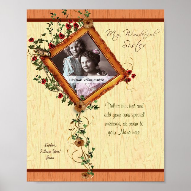 Poster Roses Soeurs 8x10 Photo Modèle d'impression person (Devant)