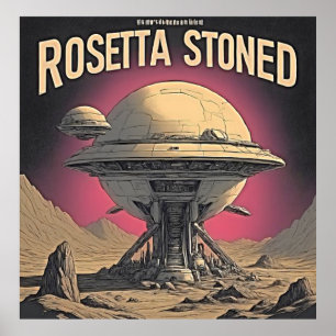 Poster Rosetta Stoned de l'outil - Vibes Sci-Fi rétro