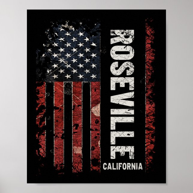 Poster Roseville Californie (Devant)