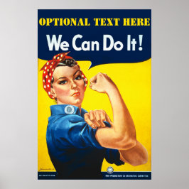 Poster Rosie personnalisée Le Riveter