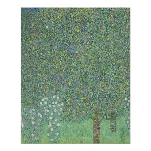 Poster Rosiers sous les arbres - Gustav Klimt (Devant)
