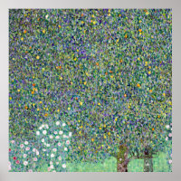 Rosiers Sous Les Arbres, Gustav Klimt