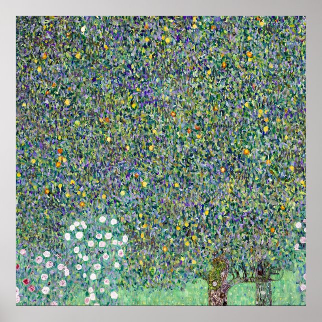 Poster Rosiers Sous Les Arbres, Gustav Klimt (Devant)