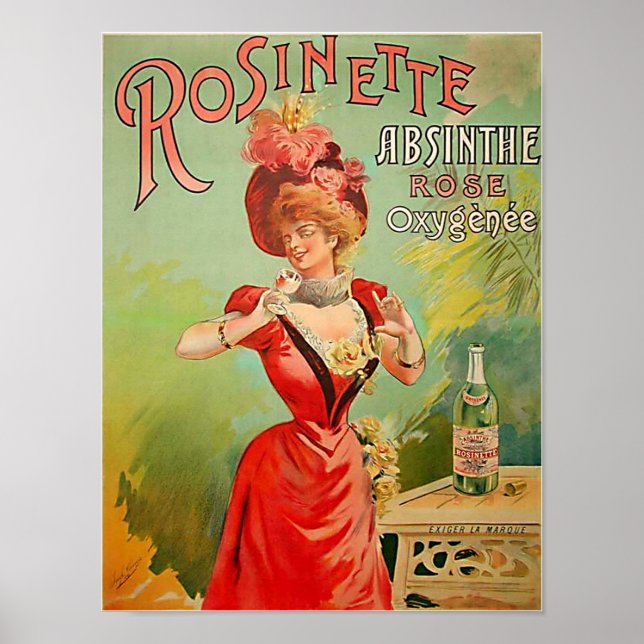 Poster Rosinette Absinthe 1823 (Devant)
