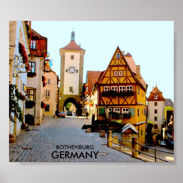 POSTER ROTHENBURG, ALLEMAGNE (Devant)