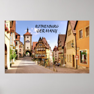 POSTER ROTHENBURG, ALLEMAGNE