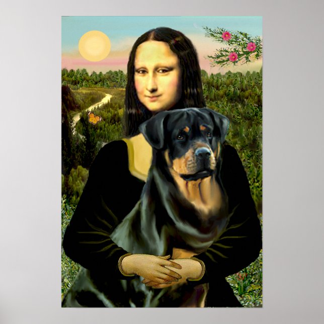 Poster Rottweiler (#3) - Mona Lisa (Devant)