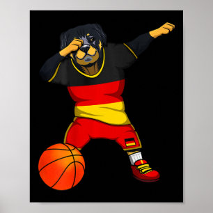 Poster Rottweiler Dabbing Allemagne Maillot Allemand Sket