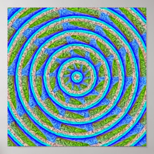 Poster Roue 2 Abstraite
