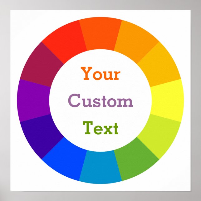 Poster Roue couleur (Devant)