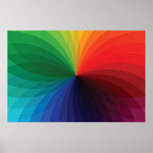 Poster Roue de gradient de couleur