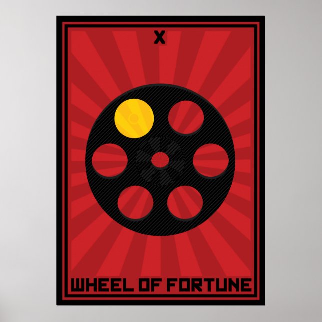 Poster Roue de la carte Fortune (Devant)